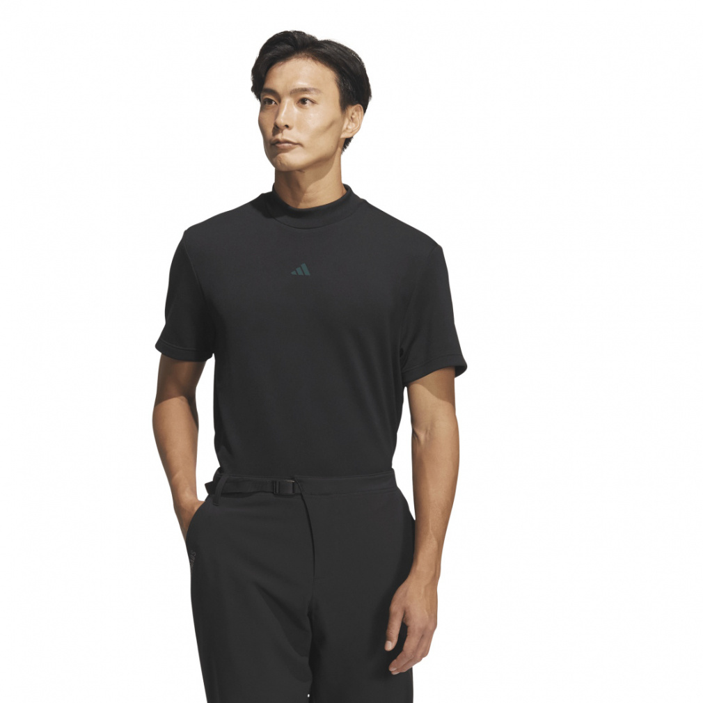 アディダス ゴルフウェア 半袖シャツ 秋 冬 コードカオス モックネック 半袖シャツ (LOI49) メンズ adidas