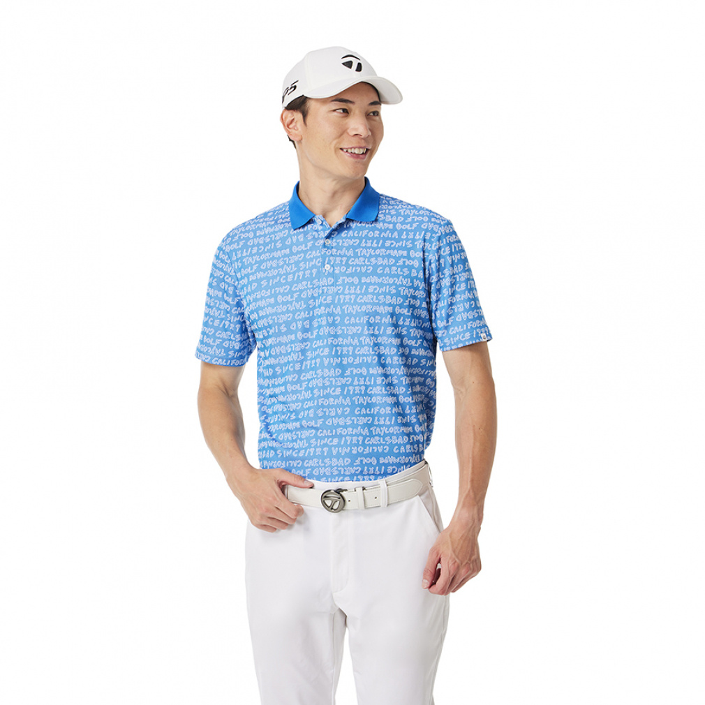 テーラーメイド ゴルフウェア 半袖シャツ 秋 冬 M ワーディングジャカード S/S ポロ (UN966) メンズ TaylorMade