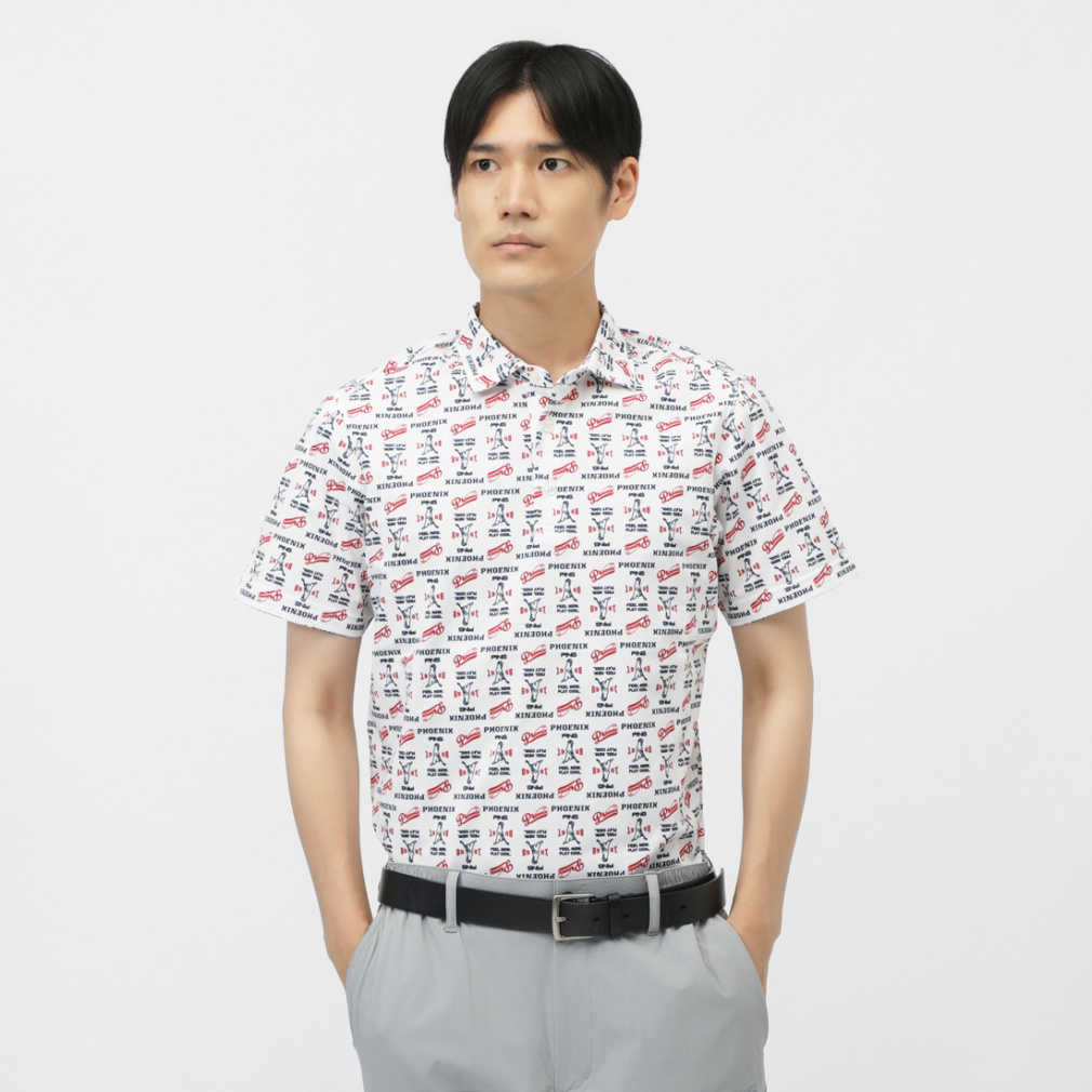 ドットメッシュ総柄半袖ポロシャツ 6215260703｜Alpen Online