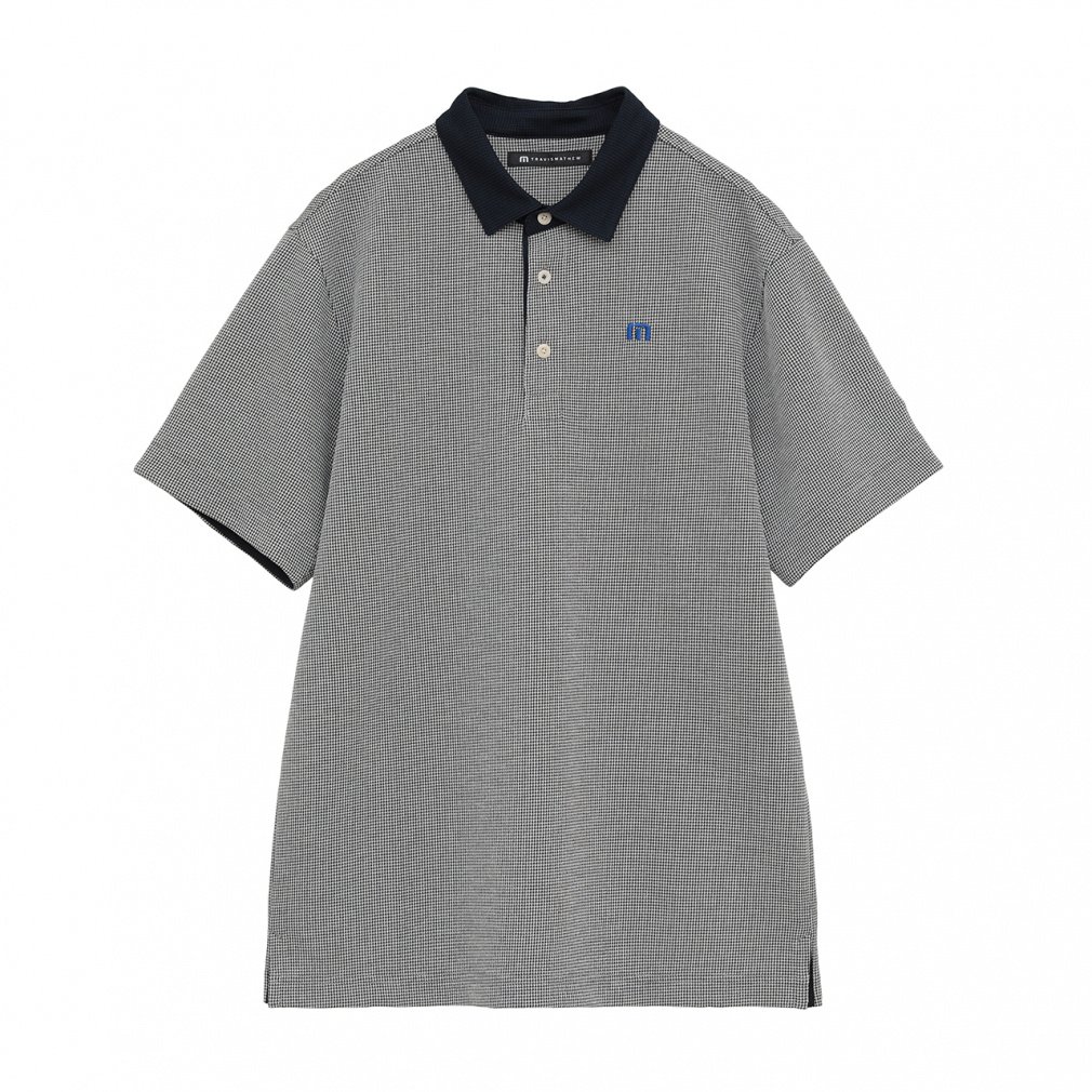 gBX}V[ StEFA Vc H ~ S/S Houndstooth Polo (7AM053) Y TravisMathew