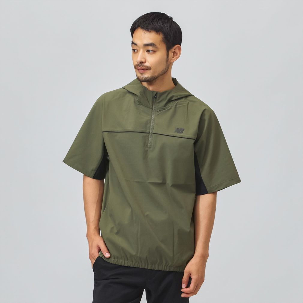 ニューバランス ゴルフウェア 半袖ウインドブレーカー 秋 冬 HALF ZIP