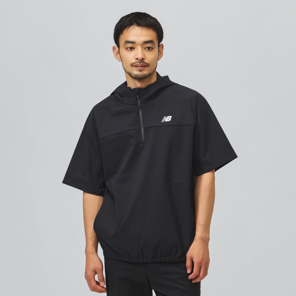 ニューバランス ゴルフウェア 半袖ウインドブレーカー 秋 冬 HALF ZIP