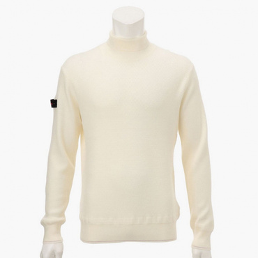 RIB TURTLE NECK KNIT BRG223M43