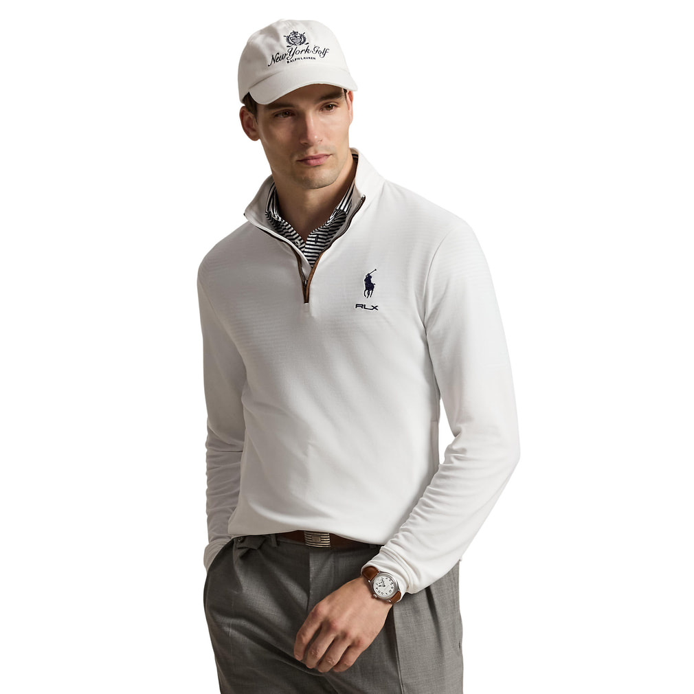 ラルフローレン ゴルフウェア 長袖セーター 秋 冬 メッシュ クォーター