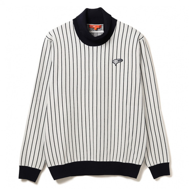 ORANGE LABEL / ストライプ タートルネックニット 8215004464