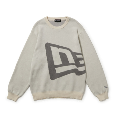 GF KNIT SWEATER BIG FLAG OWHI GRY 15129486
