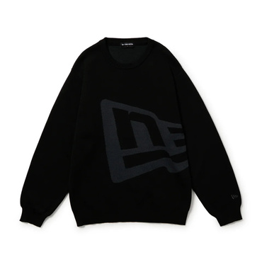 GF KNIT SWEATER BIG FLAG BLK GRA 15129487