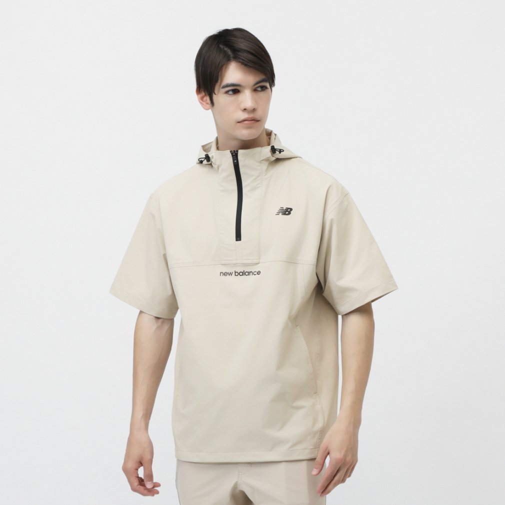ニューバランス ゴルフウェア 半袖ウインドブレーカー 春 夏 HALF ZIP