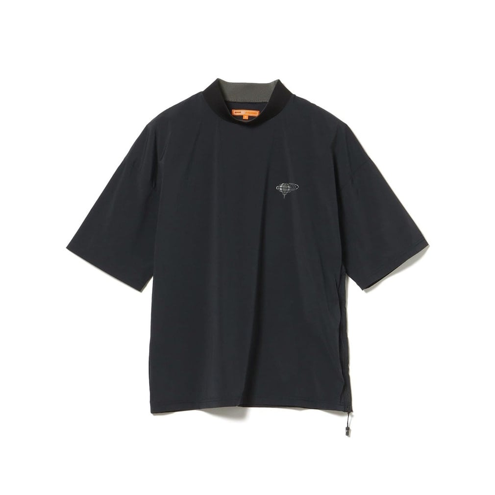 ORANGE LABEL / ストレッチ ショートスリーブ モックネック ピステ 8206007933(ブラック-S)