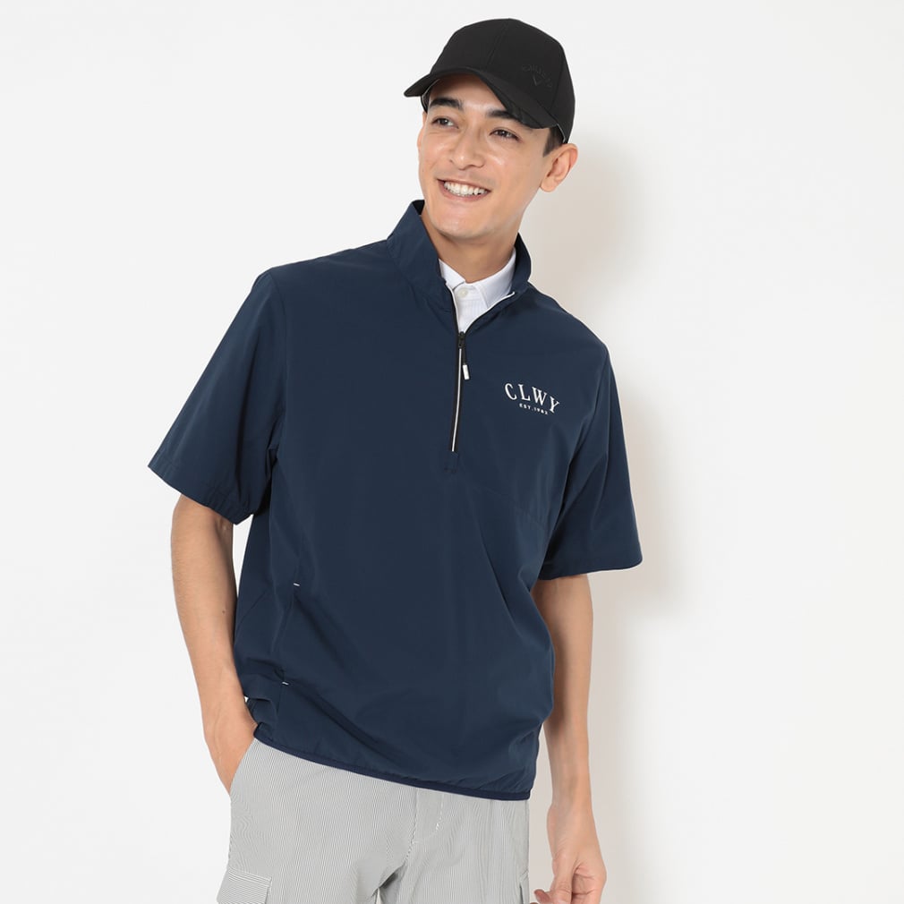 キャロウェイ ゴルフウェア 半袖ウインドブレーカー 春 夏 8WAY