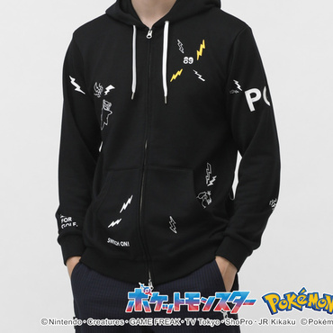【ポケモン】(ピカチュウ、ヤドン、カビゴン、コダック) 裏毛フルジップフーディ 0535162333