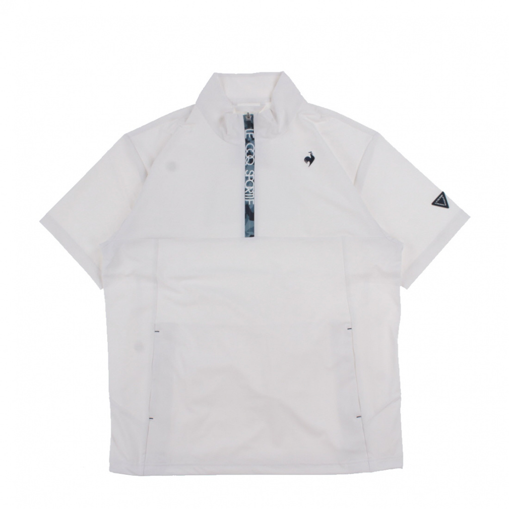 ルコックスポルティフ ゴルフ ゴルフウェア 半袖ウインドブレーカー 秋 冬 半袖ウインドブルゾン (LG5FWB80M) メンズ le coq sportif GOLF