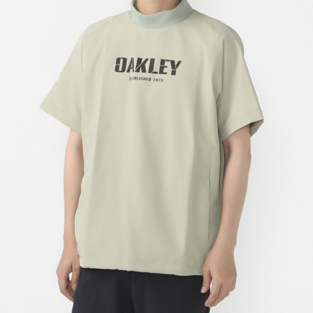 オークリー ゴルフウェア 半袖ウインドブレーカー 秋 冬 SS MOCK PULLOVER (FOA406948) メンズ OAKLEY