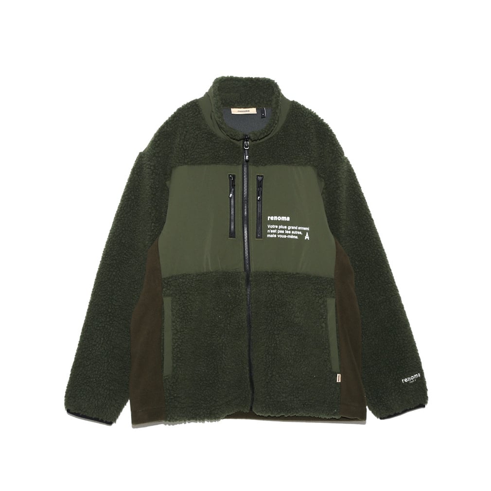 ���m�} �S���t�E�F�A �����g���[�i�[ �H �~ BASIC BOA FLEECE ZIP JACKET (RGBC-017) �����Y renoma