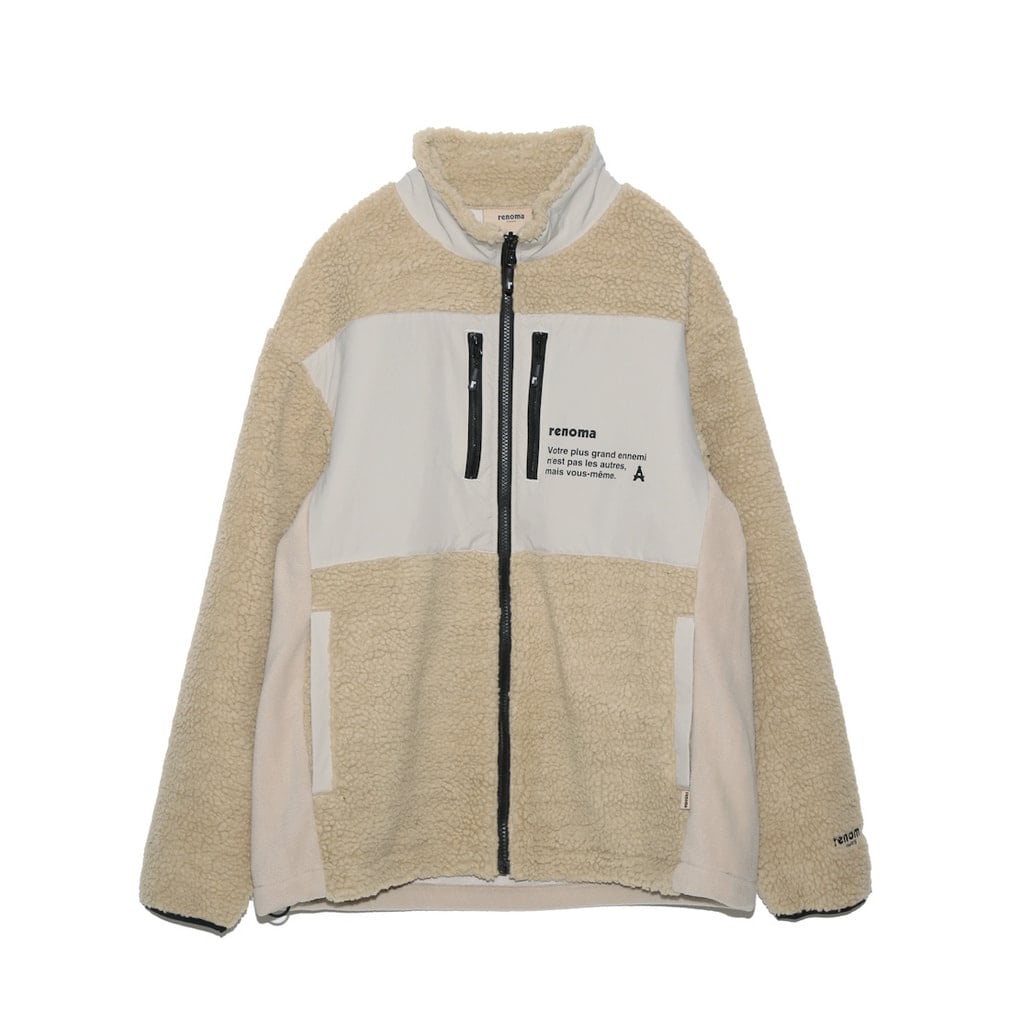 ���m�} �S���t�E�F�A �����g���[�i�[ �H �~ BASIC BOA FLEECE ZIP JACKET (RGBC-017) �����Y renoma