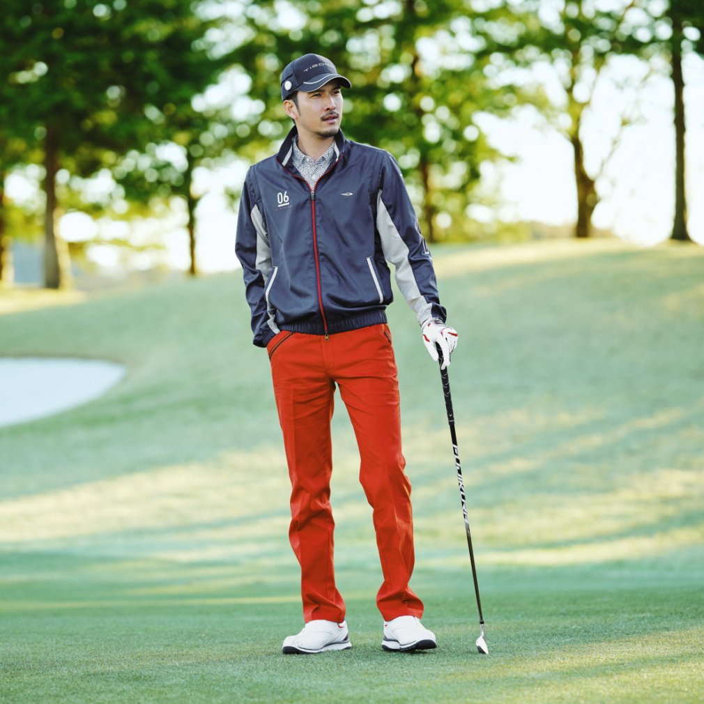 ティゴラ ゴルフウェア 長袖ウインドブレーカー 春 夏 2WAY ウィンドジャケット (TR-1W1103F2W) メンズ TIGORA