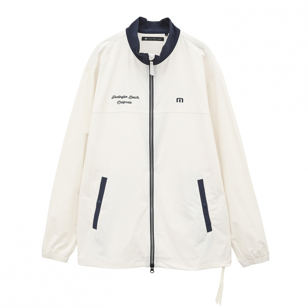 トラヴィスマシュー ゴルフウェア 長袖ウインドブレーカー 春 夏 スタンドカラー ジップジャケット (7AL002) メンズ TravisMathew
