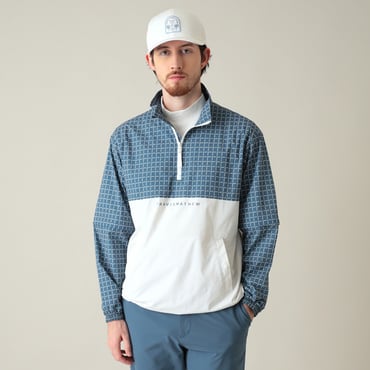 ハーフジップ着脱スリーブジャケット 7AN013