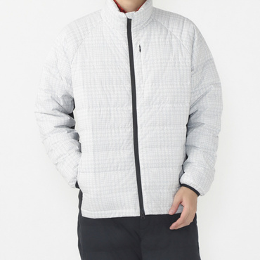 ダウンジャケット フルジップ ストレッチ 撥水 防風 プリント柄 TR-1W1544FD