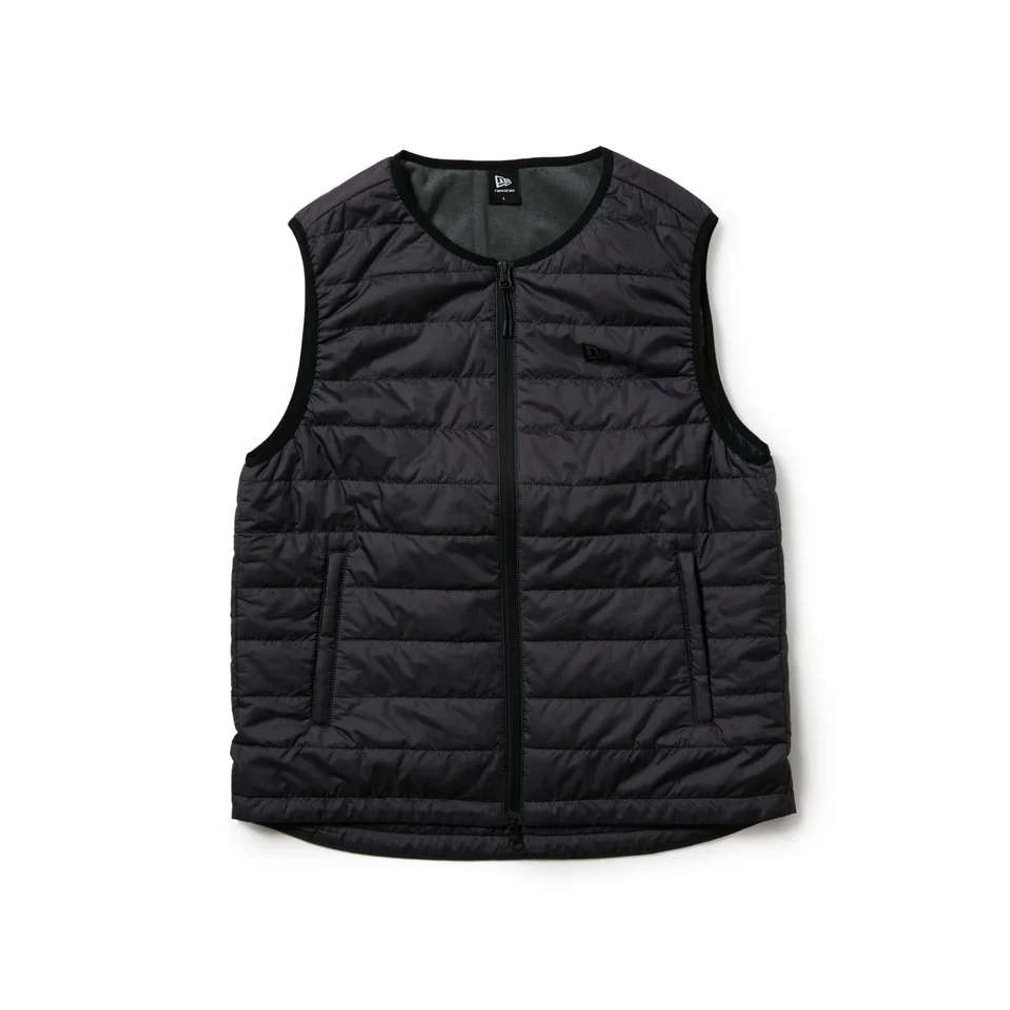 美品　ニューエラゴルフ　中綿ベスト　パッカブル　黒 ニューエラ ゴルフウェア 中綿ベスト 秋 冬 GF LT INSULATED VEST