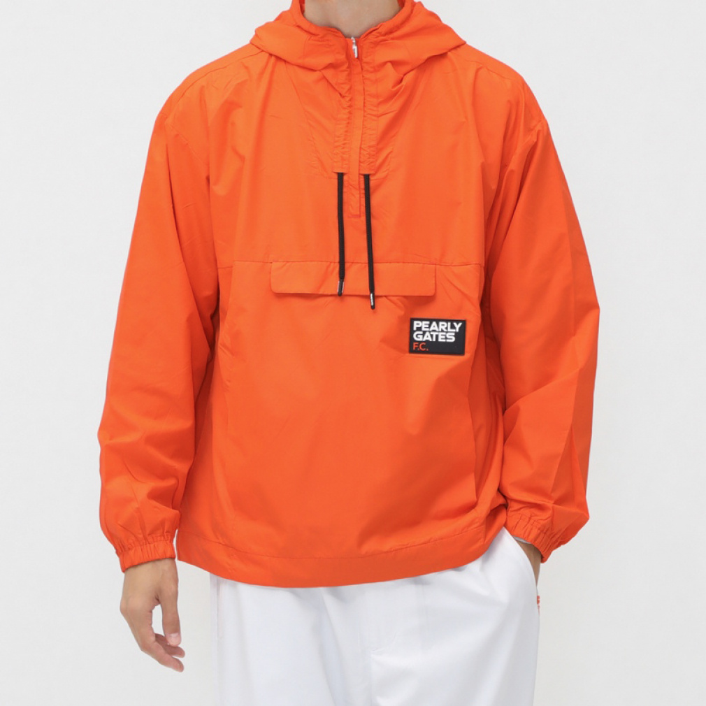 パーリーゲイツ　1/M フリースジャケット　ボア　長袖　オレンジ　裏地メッシュ パーリーゲイツ 1/M フリースジャケット ボア 長袖 オレンジ