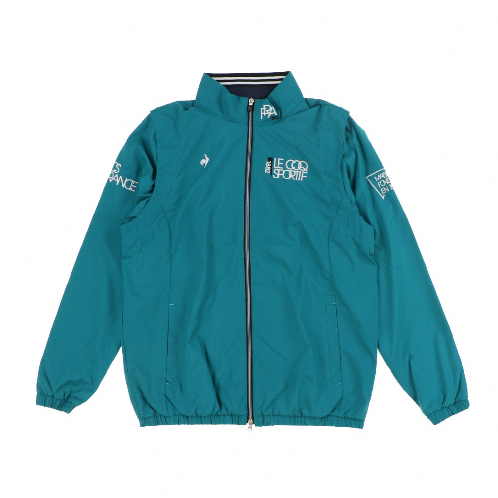 ルコックスポルティフ ゴルフ ゴルフウェア 長袖ウインドブレーカー 秋 冬 【DTCカラー別注】ヒートナビ2WAYブルゾン (LG5FWB00M) メンズ le coq sportif GOLF
