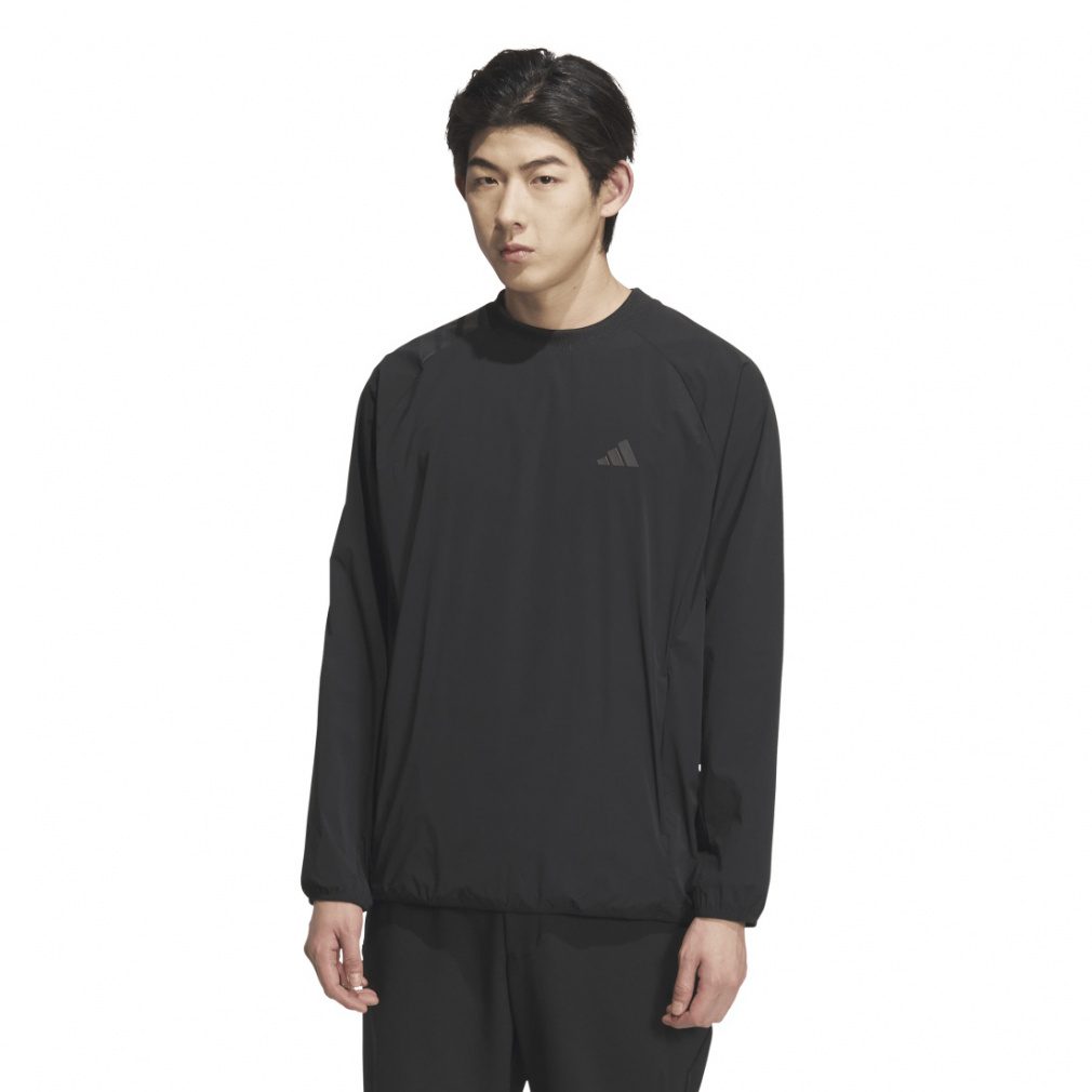 アディダス ゴルフウェア 長袖セーター 秋 冬 撥水 スリーストライプス プルオーバーウィンド (JVU99) メンズ adidas