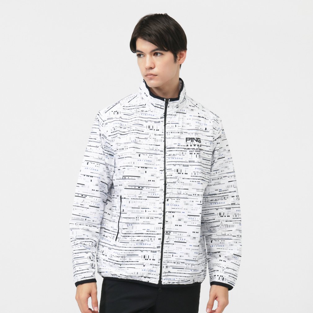 ピン ゴルフウェア 長袖ウインドブレーカー 秋 冬 24FWフルジップ