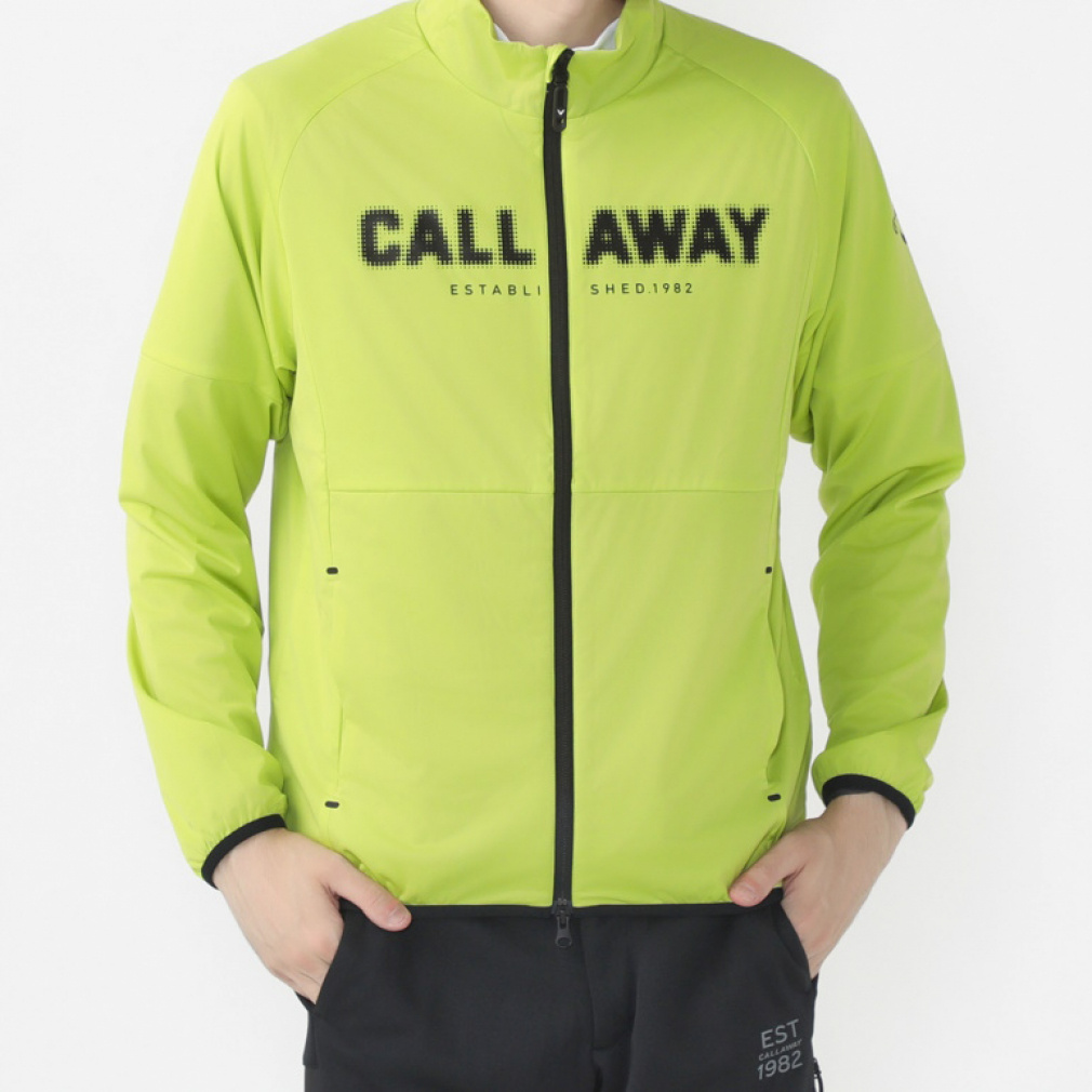 キャロウェイ ゴルフウェア 長袖ウインドブレーカー 秋 冬 スターストレッチフルジップブルゾン (C24215100) メンズ Callaway