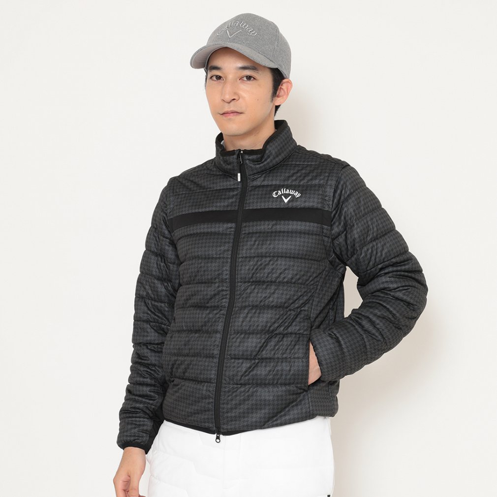 新品⭐️キャロウェイ callaway 中綿入りブルゾン⭐️梅春色 キャロウェイ ゴルフウェア 長袖ウインドブレーカー 秋 冬 スター