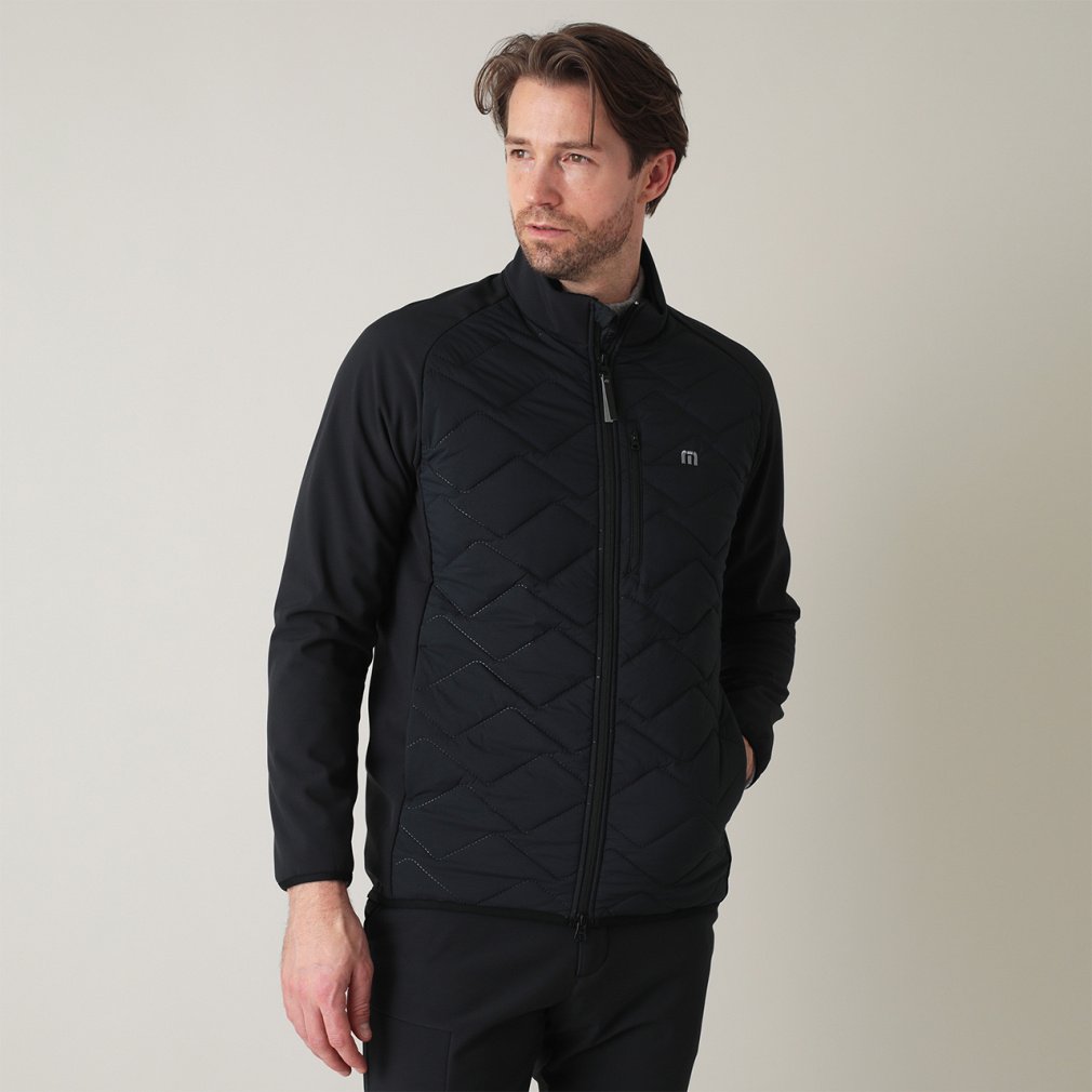 トラヴィスマシュー ゴルフウェア 長袖ウインドブレーカー 秋 冬 Hybrid Jacket (素材・対象ボディサイズ メンズ TravisMathew