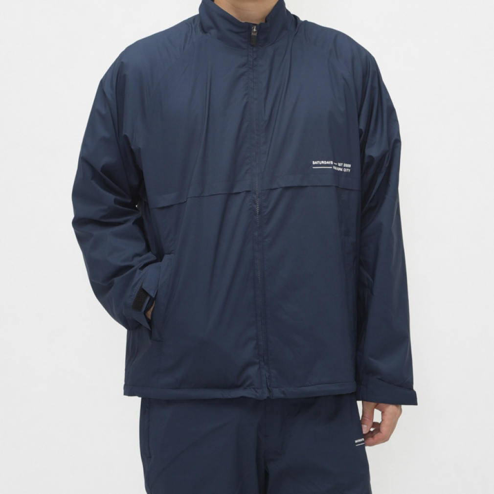 サタデーズニューヨークシティ ゴルフウェア 長袖ウインドブレーカー 秋 冬 SOLOTEX Stretch Jacket (BGL64180) メンズ SATURDAYS NEW YORK CITY