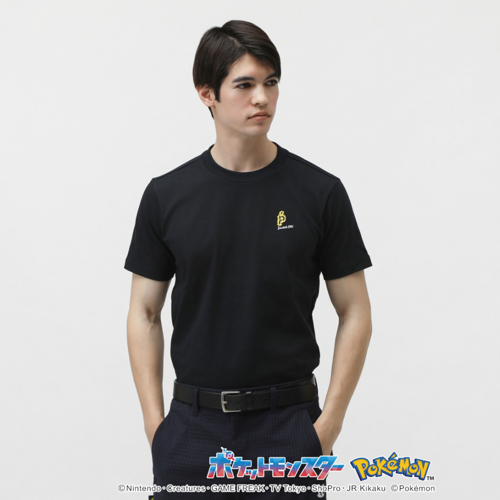 パーリーゲイツ ゴルフウェア 半袖ウインドブレーカー 春 夏 【ポケモン】ピカチュウ プレーティング天竺半袖Tシャツ (0535163331) メンズ PEARLY GATES