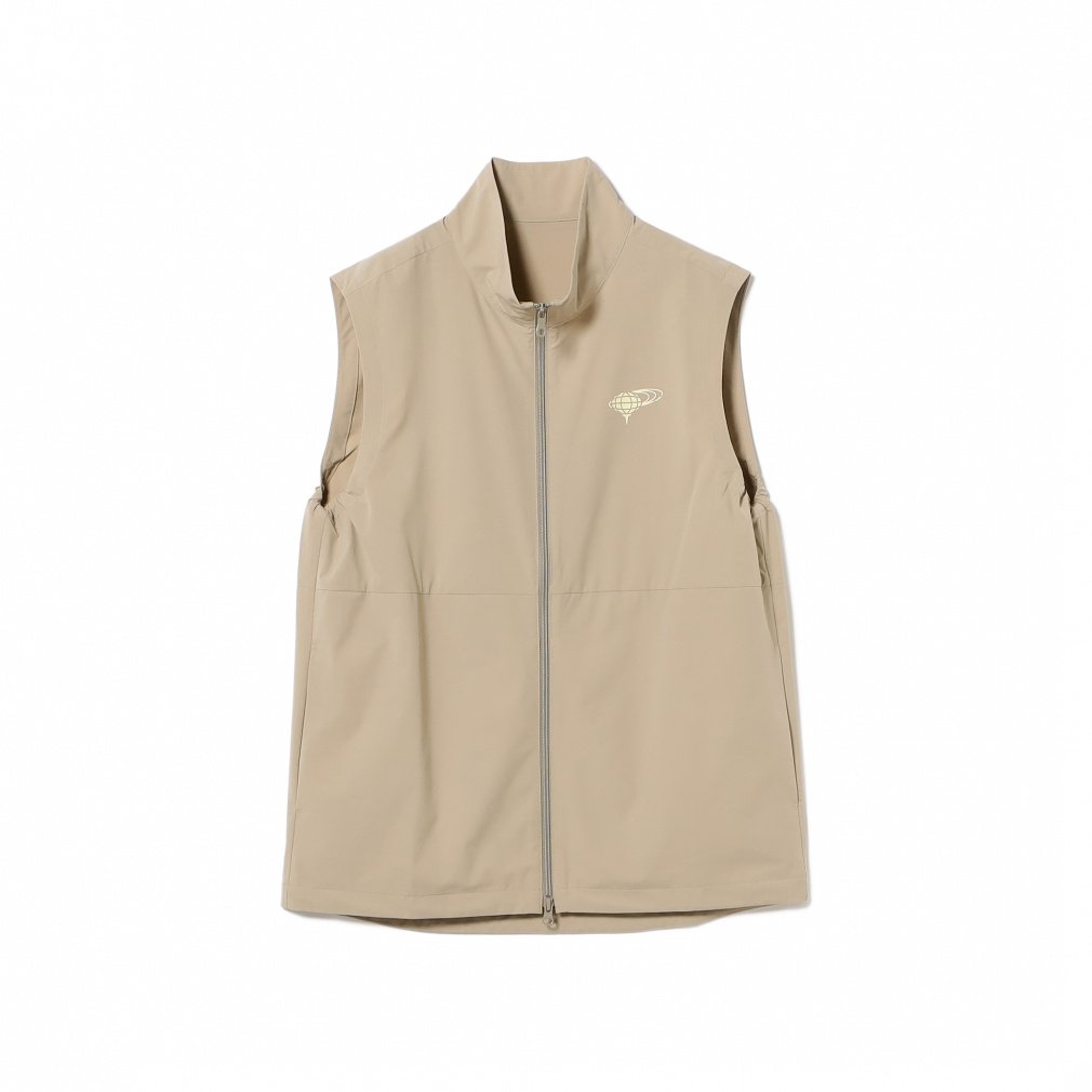 ビームスゴルフ ゴルフウェア 半袖セットウインドブレーカー 秋 冬 ORANGE LABEL / フルジップ スタンドカラー ベスト (8206006833) メンズ BEAMS GOLF