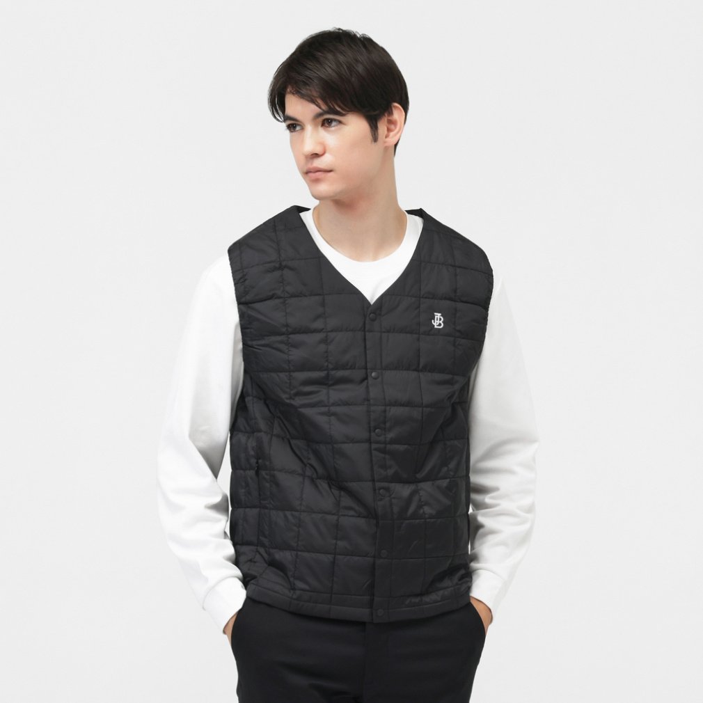 ジャック バニー ゴルフウェア 中綿ベスト 秋 冬 20D PEタフタ 中綿