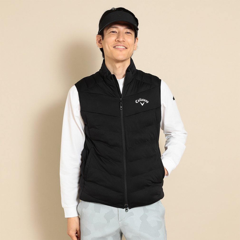 キャロウェイ ゴルフウェア 中綿ジャケット 秋 冬 フルジップ中綿