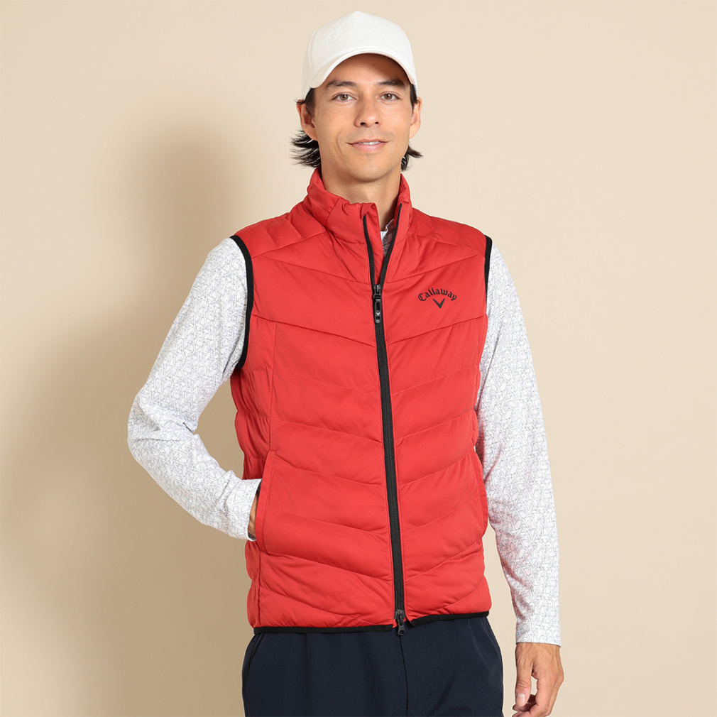 キャロウェイ ゴルフウェア 中綿ジャケット 秋 冬 フルジップ中綿