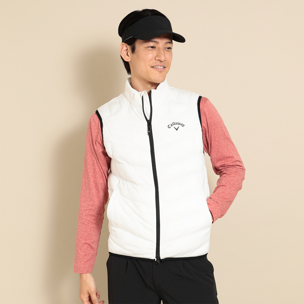 キャロウェイ ゴルフウェア 中綿ジャケット 秋 冬 フルジップ中綿