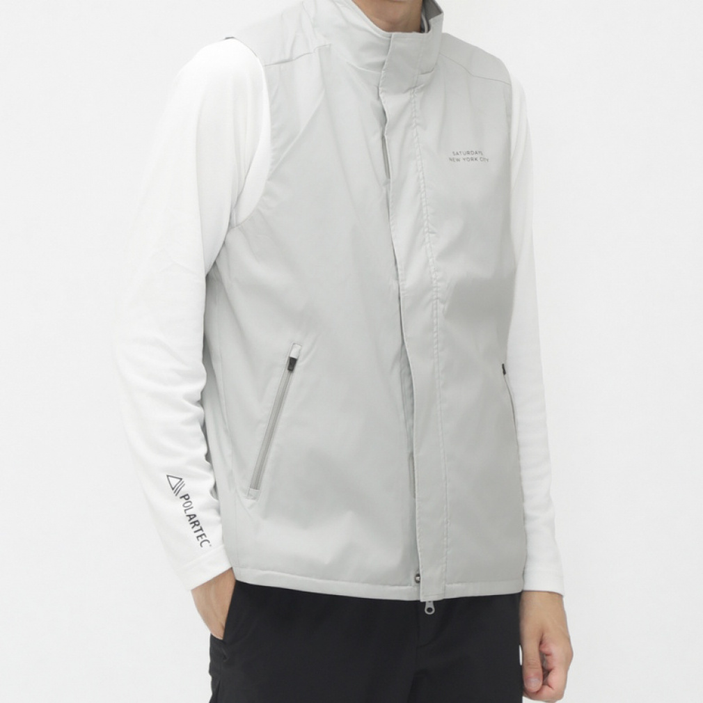 サタデーズニューヨークシティ ゴルフウェア ベストセットウインドブレーカー 秋 冬 SOLOTEX Stretch Rip OCTA Lining Vest (BGJ64080) メンズ