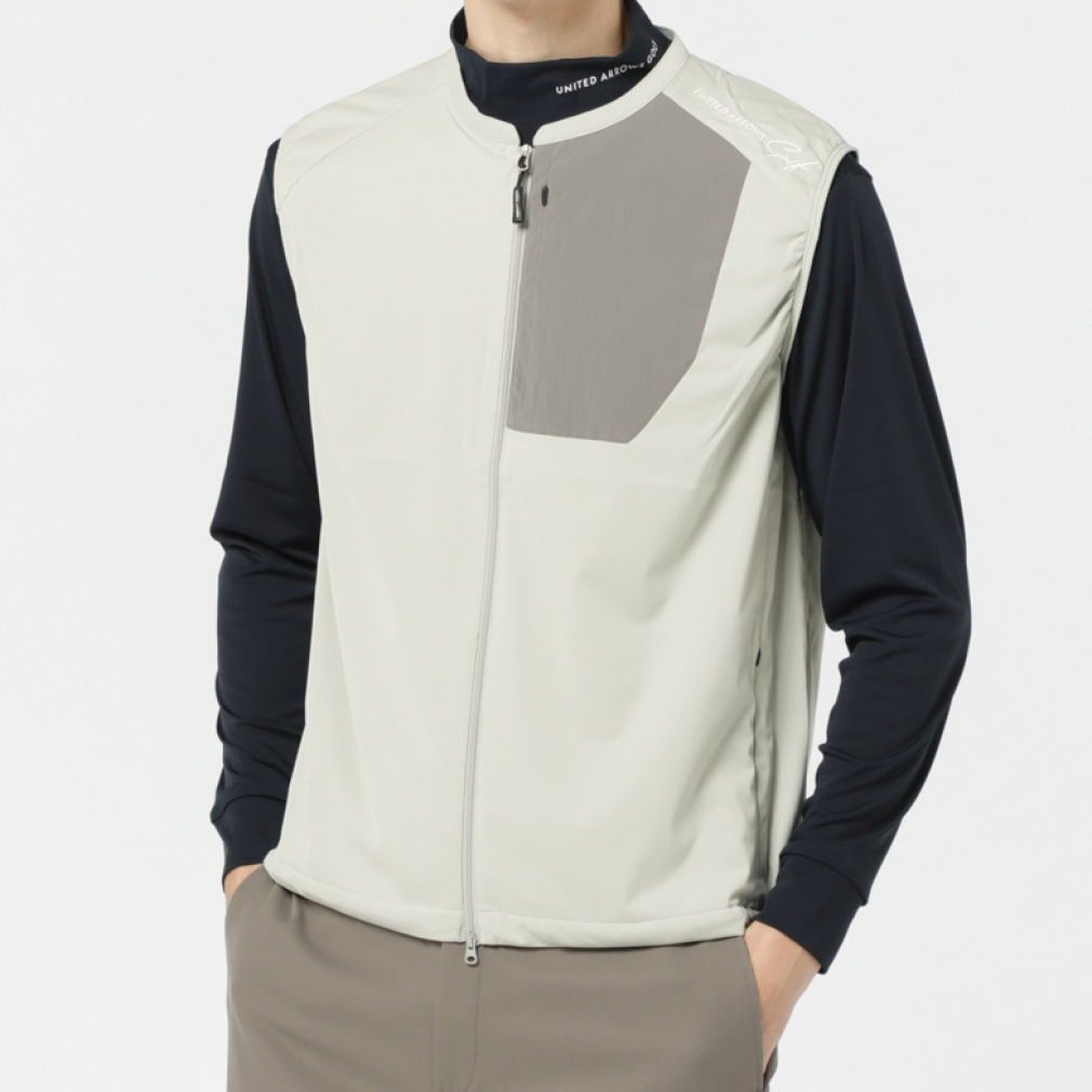 ユナイテッドアローズ ゴルフウェア ウインドベスト 秋 冬 UAG MA AIRSHUT VEST (23FWHSM-02) メンズ UNITED ARROWS