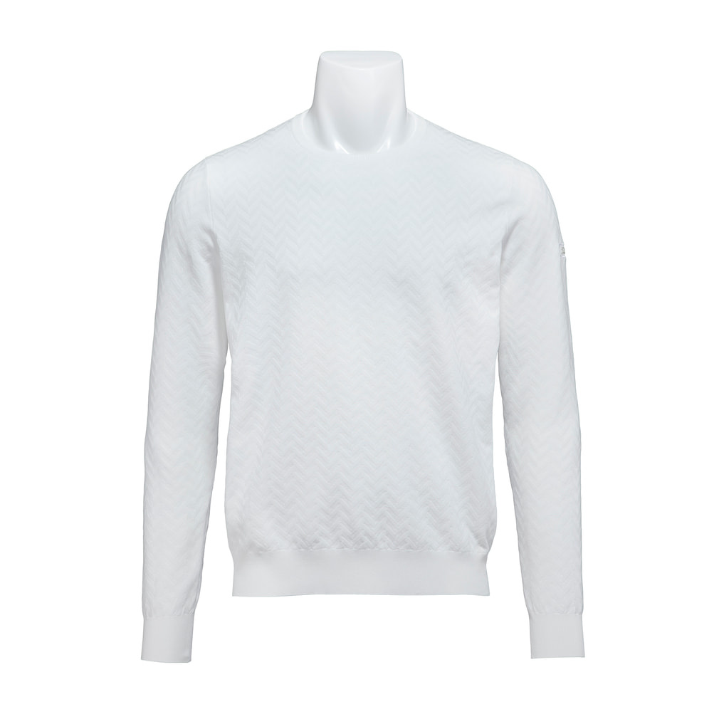 クルーネックニット TMPMK131J 6665900097(ホワイト-S)