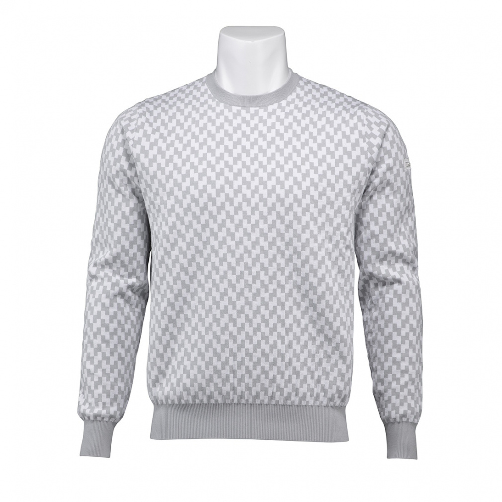 ヘリンボーン クルーネックニット TKPMK131J 6665203259(ライトグレー-M)