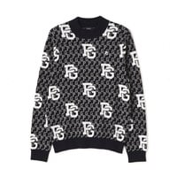パーリーゲイツ ゴルフウェア 長袖セーター 秋 冬 カシミヤタッチ PG