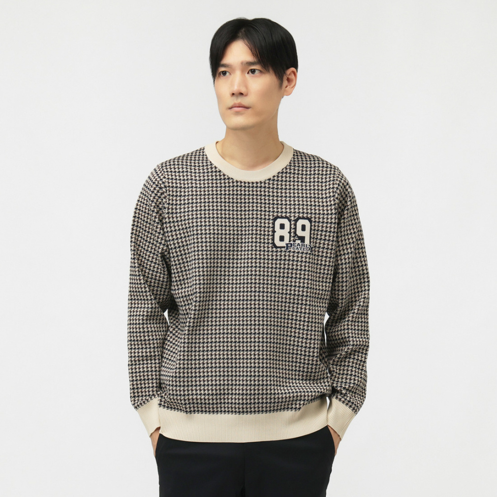 パーリーゲイツ ゴルフウェア 長袖セーター 秋 冬 14G ダブルJQガン