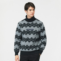 パーリーゲイツ ゴルフウェア 長袖セーター 秋 冬 ダブルJQロゴギザ