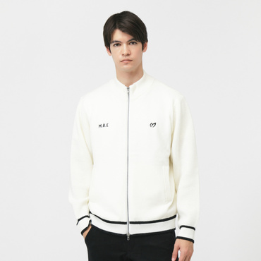 裏付きジップアップニットブルゾン 7585272101