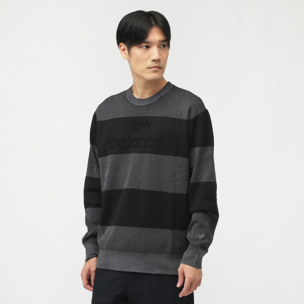 ニューバランス ゴルフウェア 長袖セーター 秋 冬 CREW NECK KNIT
