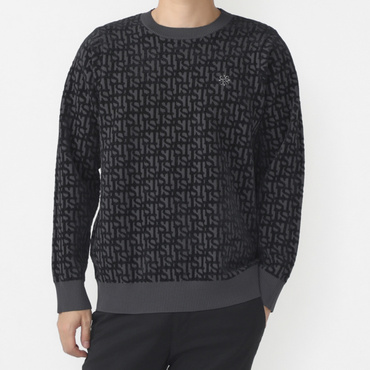 14GSTロゴジャガードプルオーバーニット 0424270951