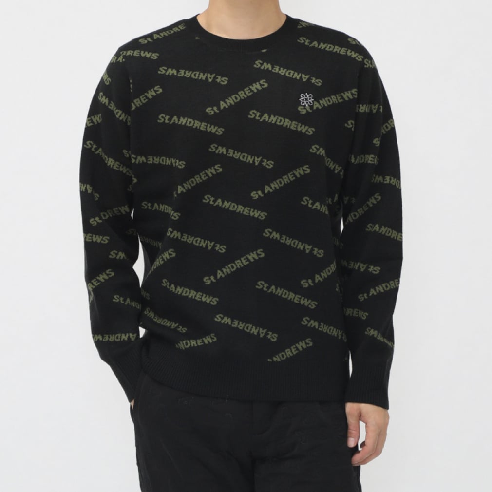 セントアンドリュース ゴルフウェア 長袖セーター 秋 冬 12Gランダム