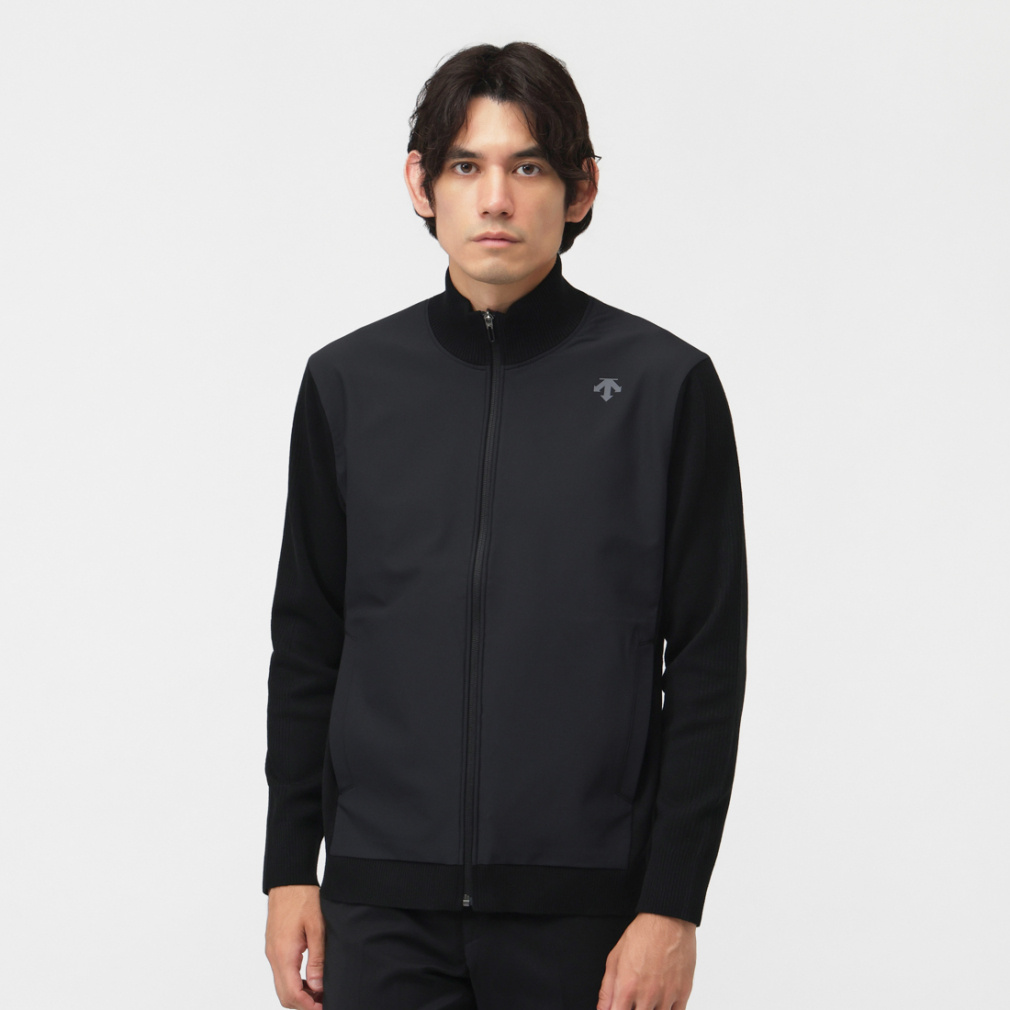 デサント ゴルフ ゴルフウェア 長袖セーター 秋 冬 ウール混